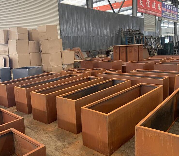 河东耐候钢板花箱