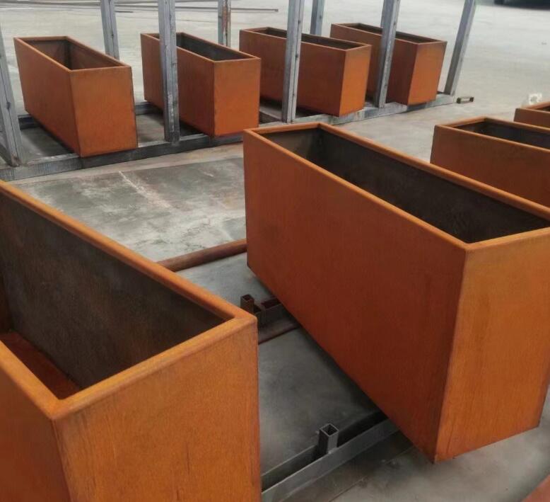 河东耐候钢花箱